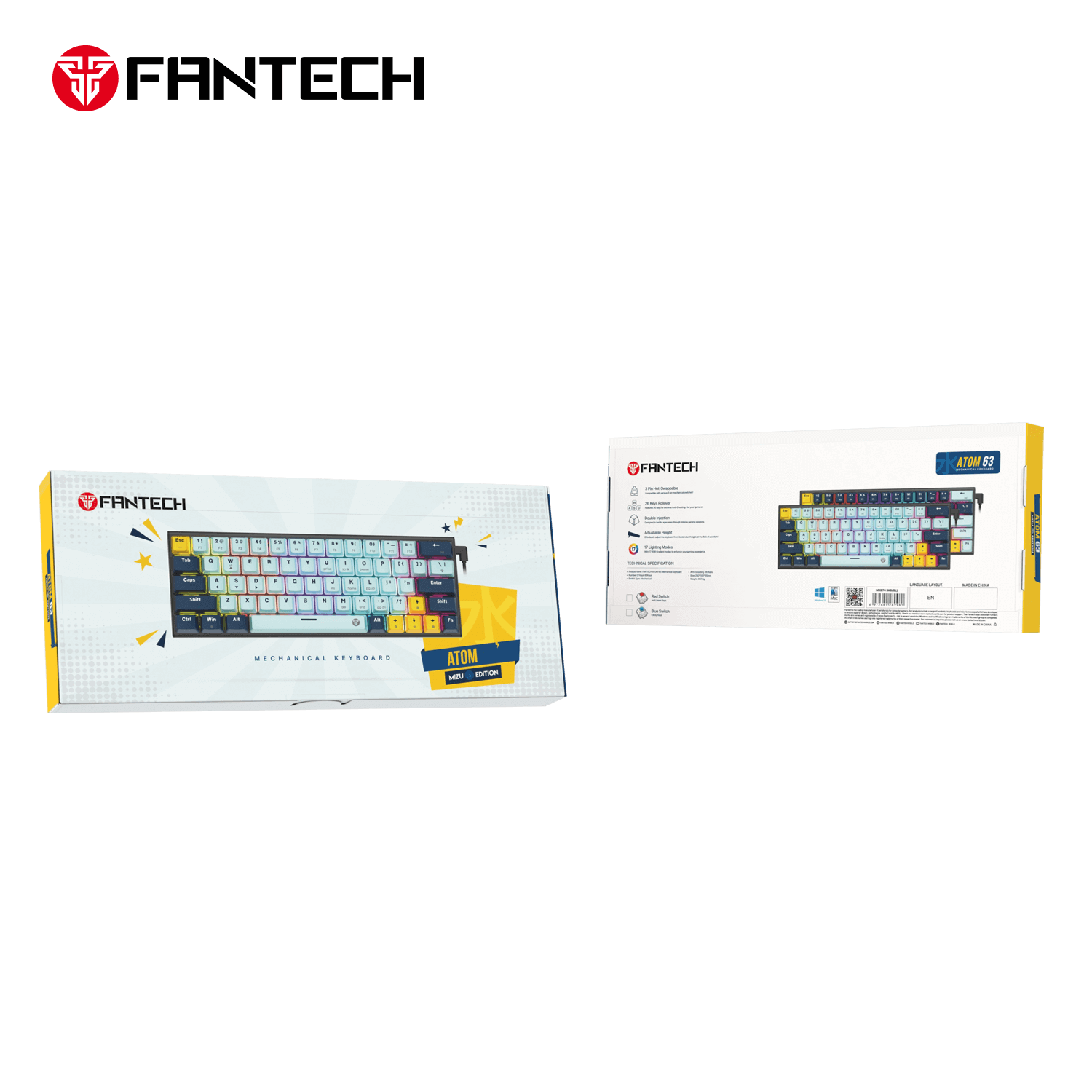 Fantech MK874V2 ATOM 63 Mechanical Gaming Keyboard Fantech MK874V2 ATOM 63 Mechanical Gaming Keyboard